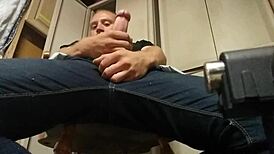 playing with my stiff cock until i cum