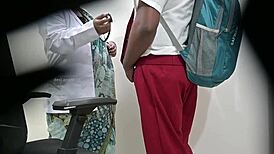 Is it fair woman checking a school boys dick in public hospital?