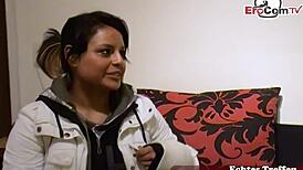 German virgin persuaded for sex at casting 😏