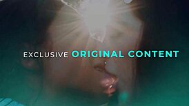 Petite brunette can't resist licking her hot stepmom's pussy in passionate 69.