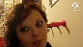 Three rubber cocks bouncing in a casual group scene.