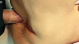 keep fucking her shaved ass with toys in double penetration close-up