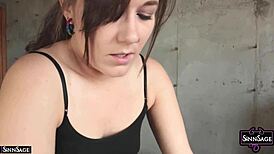 lesbian babes sinn sage and star nine are licking their tight pussies