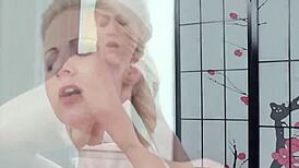 Watch this naughty teen give oral to her stud?