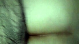 My girlfriend and I enjoy a casual doggy style session in our home.