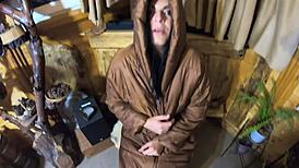 smoking while getting CUM all over my new jacket, just like my husband wants