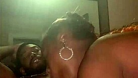 I couldn't resist sucking that massive black cock in our homemade session, feeling every inch stretch my mouth wide.