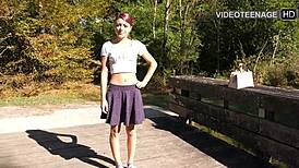 Cute 18-year-old girl shares her first interview experience