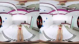 I admire this beautiful babe with big breasts in 5k vr, shes so cute and model-like