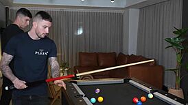 Brunette Mariana Martix Plays Billiards But Wants To Handle Other Balls In Group Fuck