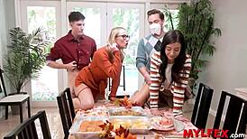 what's for dinner in this close family celebration?