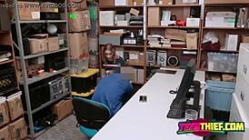 hot thief fucks security guard?