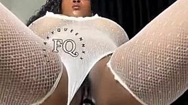 Watch Freakyqueennxx Riding Her Long Dildo In Cowgirl Style With Boobs Bouncing Up And Down 😘