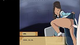 teacher gets anal assfucking and creampie in hentai anime scene with milf