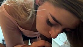 me culeo a la rubia más rica de la universidad con sexo duro y corrida dentro