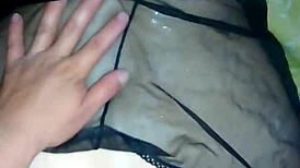 Mature Italian Teases in Lingerie with Big Cock