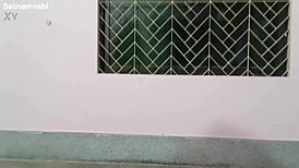 when the home maid cleans the floor