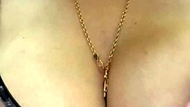 Slut Stepmom Flashes Milky Tits in Shower!