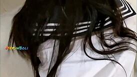 my friend's girlfriend spreads legs and begs for fuck at college party 😏 full video