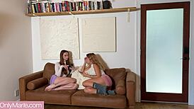 Busty Bffs Melanie Marie and Agatha Vega Ride BBC Isiah Maxwell in Threesome!