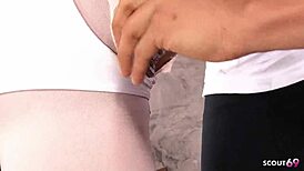 petite japanese ballerina seduces old young for creampie group sex with three old guys