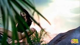 cosplaying brunette dark angel deflowers girl with fingers and tongue