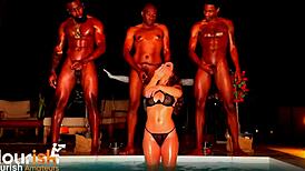 Amateur Hot Wife Bellav Gets BBC Gangbang!