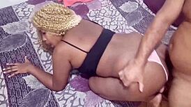 brunette takes rough anal pounding