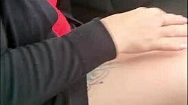 Kiwi slutty milf teases with glass beads before intense creampie fucking outdoors