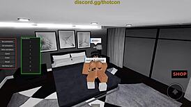 Roblox Baddie Transforms Into A Cum Slut In Rough Doggystyle Action