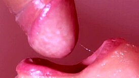 feeling the intense pleasure of uncensored japanese blowjob with cum in mouth close-up