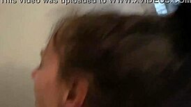 She sucks, fucks, and gets cum on tits