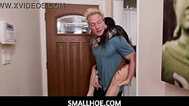 Tiny 18+ Smallhoe Alona Bloom Taken For A Cowgirl Ride