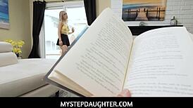 My stepdaughter's pussy throbs with boredom, needs deepthroat action 😏🍆