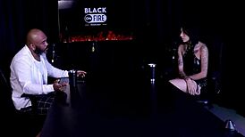 Paty Raven prepares for anal sex with a plug but regrets it on sheer red