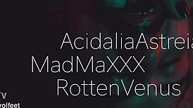 Threesome feet addict acidalia mad maxxx & rotten venus