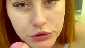 redhead neighbor gets cock as birthday gift from guy next door