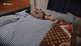 Stepmom alone at home, temptation leads to intimacy.