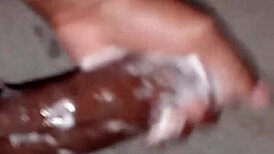 superdarius guy jerks off quick before bedtime, shooting a sloppy cumshot