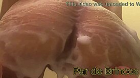 After a bath, I sat on a big dick and came so good!