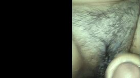 I snuck into my friends' house during the party and fucked a hairy pussy outdoors