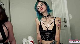 exotic coeds inara and riri suck tits and wet pussy