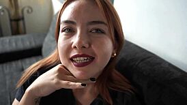 This wild Latina surrenders to a hot threesome with a guy and girl!