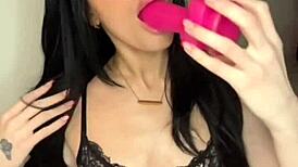 Amateur Teen Masturbates With Dildo