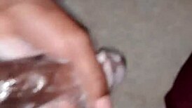 superdarius guy jerks off quick before bedtime, shooting a sloppy cumshot