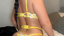 Slutty British Girlfriend MASTURBATES On Webcam