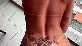 Carioca guy eating japa on hotel balcony pounding pussy hard pov 😈