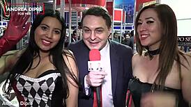 Two Mexican girls in a video