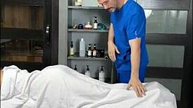 Asian college girl getting naked oil massage Tomie