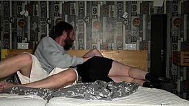 Busty blonde gets fucked secretly after college party with boyfriend nearby